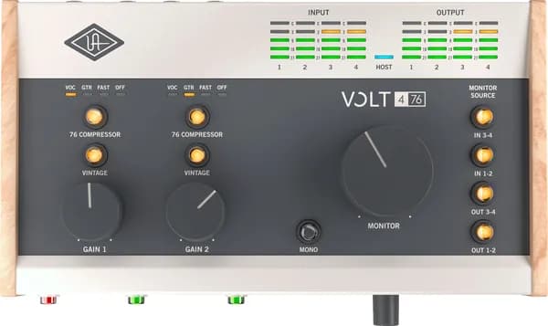 Universal Audio Volt 476 настольный двухканальный аудио интерфейс с аналоговым компрессором для PC/Mac/iOS USB 2.0 Type-C
