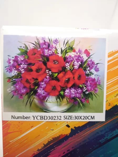 Картина по номерам "Полевые Цветы" 30x20 см