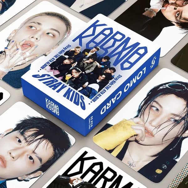 KPOP 55шт/коробка Straykids Фотокарточки KARMA 4TH LOMO Card