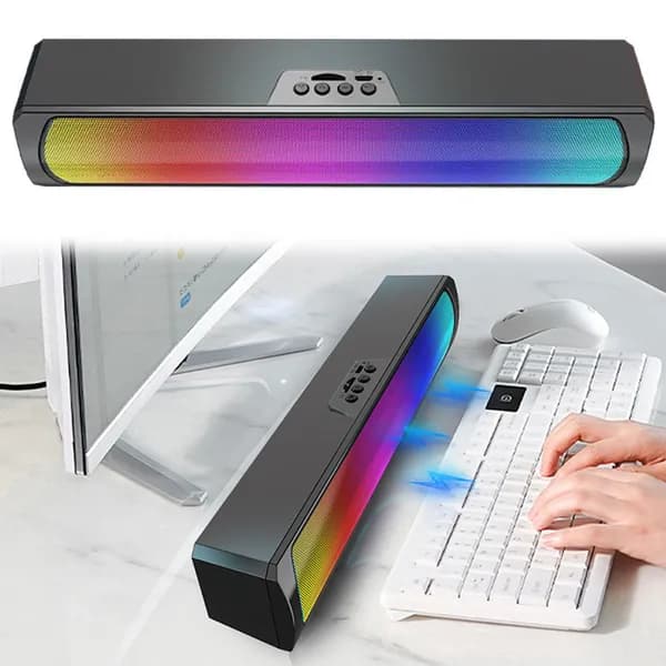 Bluetooth-колонка Sound Blaster Q4R с RGB-подсветкой, низкочастотным динамиком и стереозвуком