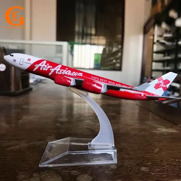 Металлическая Модель Самолета Аэробус 340, Airaisa Азиатские Авиалинии A340
