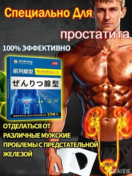 12 штук,пластырь от простатита для мужчин лечебный,простатилен таблетки