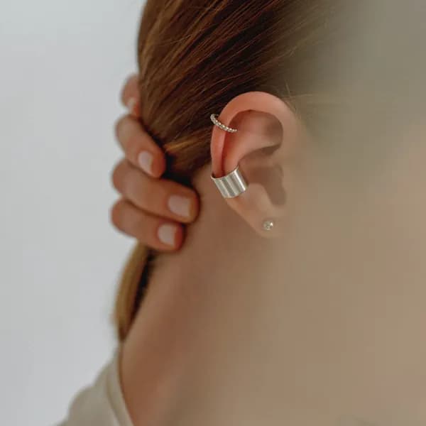 Iva jewellery серебряный кафф шарики