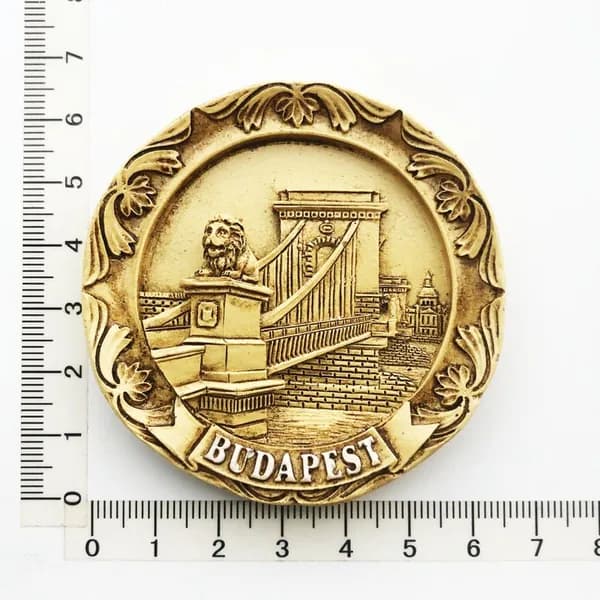 Сувенирный магнит на холодильник из смолы с яркой росписью, декоративный туристический сувенир для украшения кухни и оригинального подарка