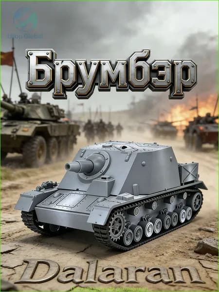 Sturmpanzer IV (Брумбэр) Sd Kfz 166 сборная модель танка 1/72 Германия ВОВ без клея, Dalaran (немецкий штурмовой танк)
