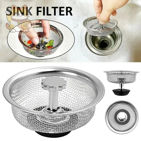 Фильтрующий экран для кухонной бытовой раковины, регулируемый дренаж и сетка против засорения для канализации и мойки для мытья посуды