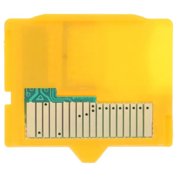 Адаптер tf на microsd с функцией конвертации для карт памяти до 8 гб жёлтого цвета