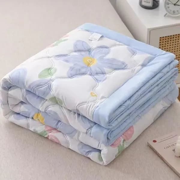Одеяло Евро 150x200 см, Всесезонное, Летнее, с наполнителем Ватин, Полиэстер, комплект из 1 шт