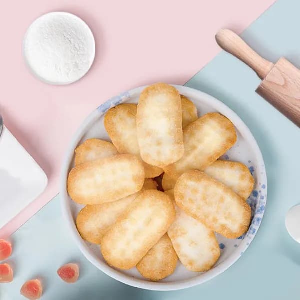 Китайские рисовые печенья , с солёным вкусом, в индивидуальной упаковке