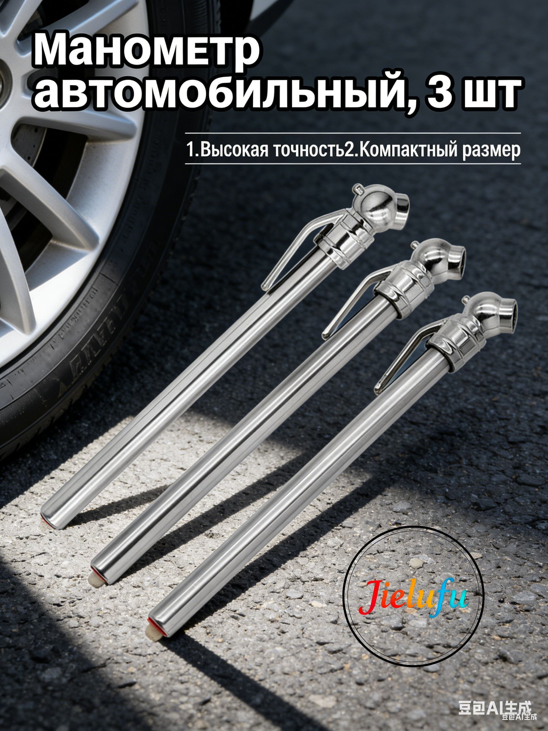 Манометр автомобильный, 3 шт.