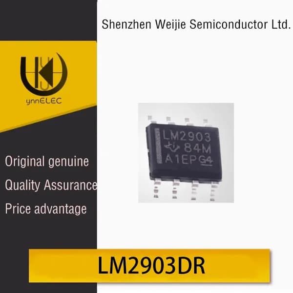 10 штуk-Совершенно новый микросхема LM2903DR SOP-8 с низким энергопотреблением для поверхностного монтажа, двойной компаратор напряжения LM2903