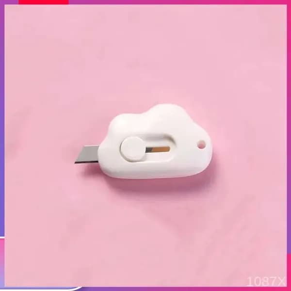 1 шт. Mini Pocket Cloud Art многофункциональный нож для резки бумаги, упаковки, сменным лезвием, канцелярский инструмент.