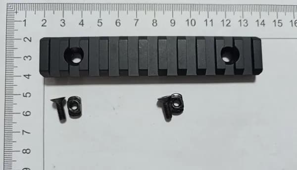 Планка пикатини MLOCK алюминий 11,5 см