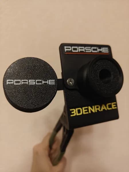 Кронштейн и Защитный колпачёк для игрового руля Moza, Simagic, Ardor Le mans, Pxn DD в стиле "Porshe"