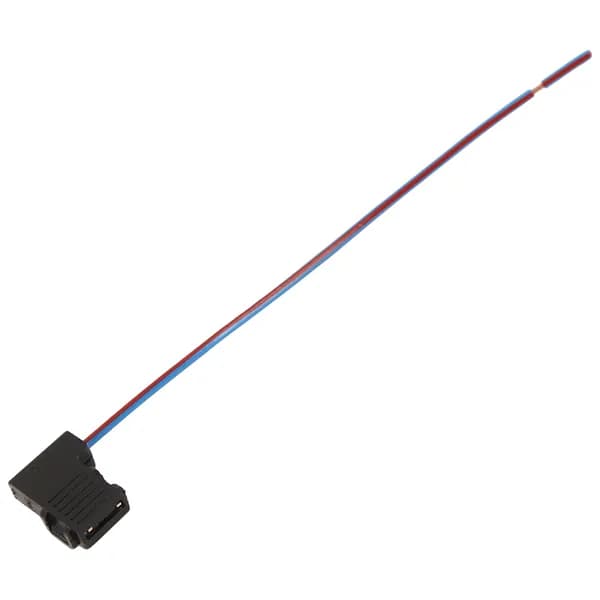 Разъем LECAR 4573739092 1-контактный с боковым креплением к лампе H1, в сборе с проводом 0,75 мм кв.