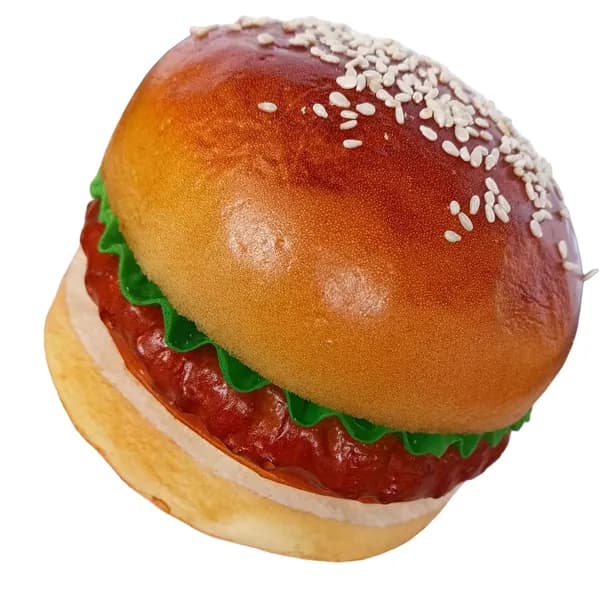 Реалистичная модель бургера для кухонного декора