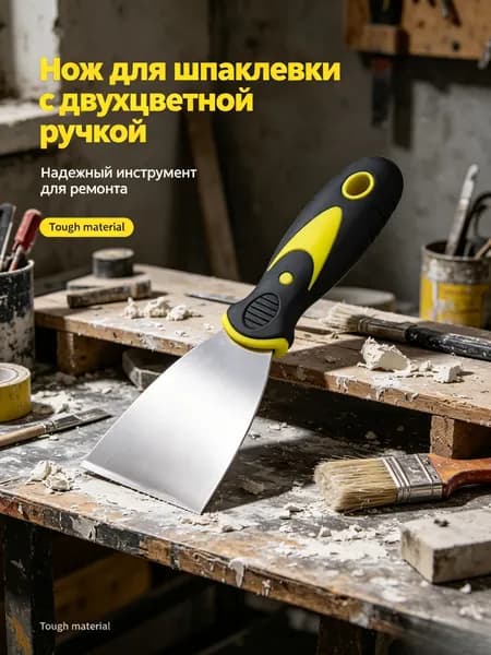 Шпатель для шпаклевки - ручной инструмент для ремонта, выравнивания и отделки
