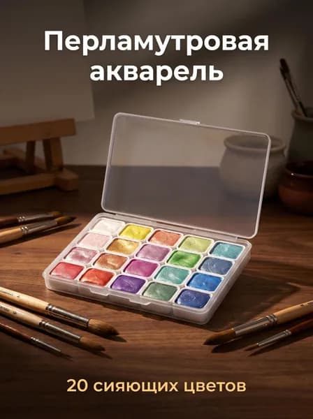 Краски акварельные 1 шт., 3.1 мл./ 50 г.