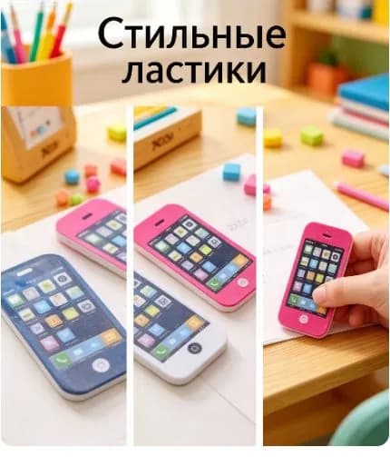 Простой карандаш-ластик