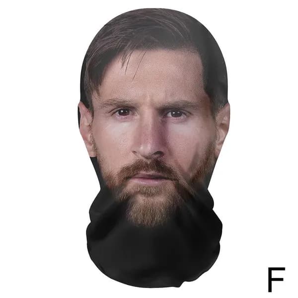 Lionel Messi Карнавальная тканевая маска 3D маска Канье