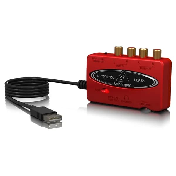Behringer UCA 222 Внешний интерфейс USB для записи и воспроизведения звука на компьютере (PC/MAC)