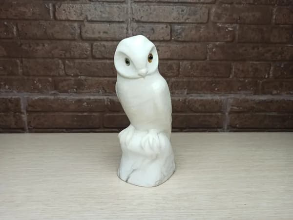 Фигурка "Сова" из мрамора. СССР
