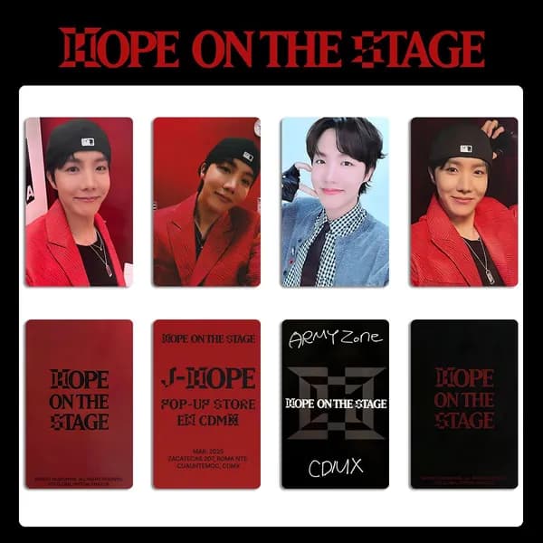 BTS БТС Карточки Hope on the Stage Tour j-hope кпоп карты Коллекционная карточка 5.4*8.6cm 4/5шт