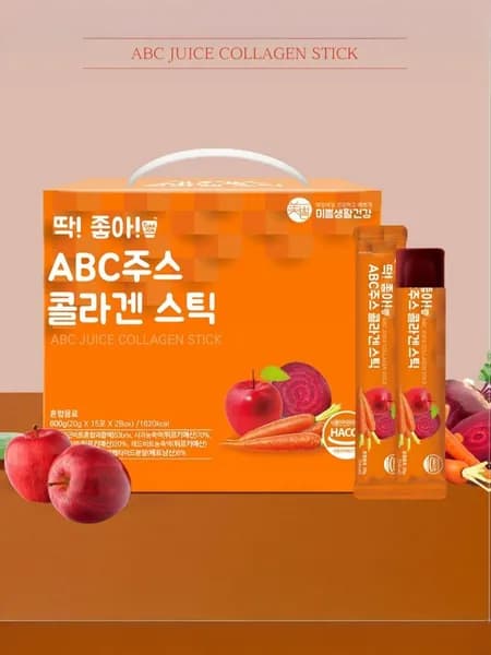 Коллагеновый Стики MIPPEUM ABC Juice Collagen Stick_ABC (Яблоко + Морковь + Свёкла), 300гр, 15шт.