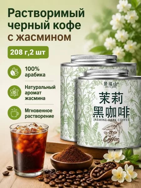 Кофе растворимый Порошковый 208г. 2шт.