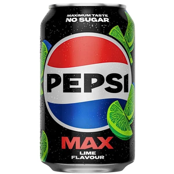 Газированный напиток Pepsi MAX Lime со вкусом лайма без сахара,330мл(Дания)