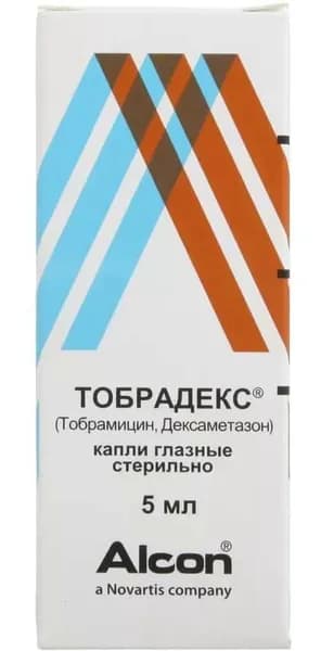 Тобрадекс, капли глазные, 5 мл