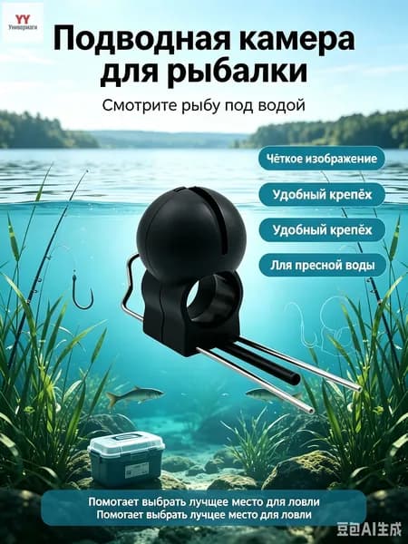 Корпус подводной камеры универсальный, силиконового основания для подводной камеры, Кронштейн для камеры эхолота, препятствующий зависанию