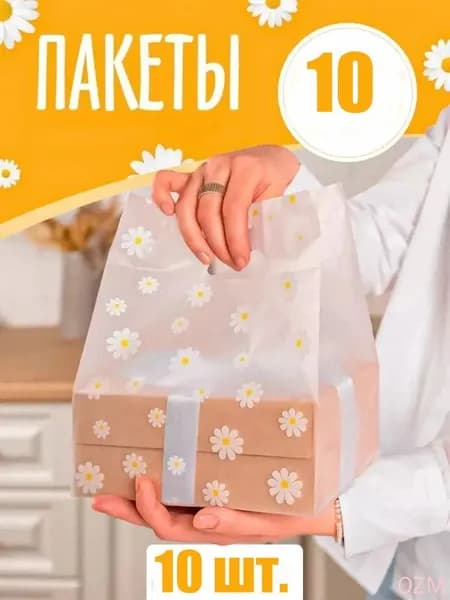 Подарочный пакет , прозрачный (для бенто-тортов, ланч боксов, сладостей, капкейков)