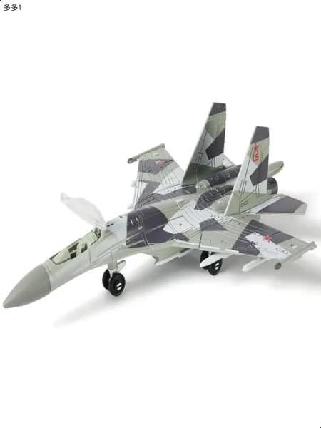 Масштаб 1:100, набор для быстрой сборки модели истребителя Су-35, пластиковая модель военного реактивного самолета с подставкой, подарок для взрослых и детей (25 деталей)