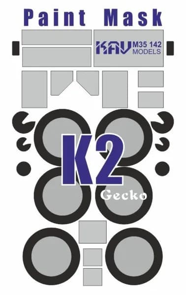 KAV models Окрасочная маска на Austin K2 (Gecko Models), 1/35