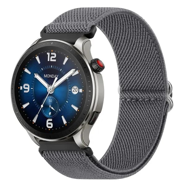 22мм эластичный нейлоновый ремешок для Amazfit Bip 6 5 / Balance 46мм / Stratos 2 2s 3, браслет для Amazfit GTR 47мм 4 3 pro 2e 2