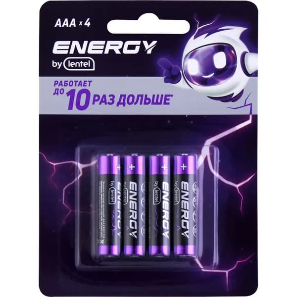 Элемент питания ENERGY BY LENTEL Alkaline battery