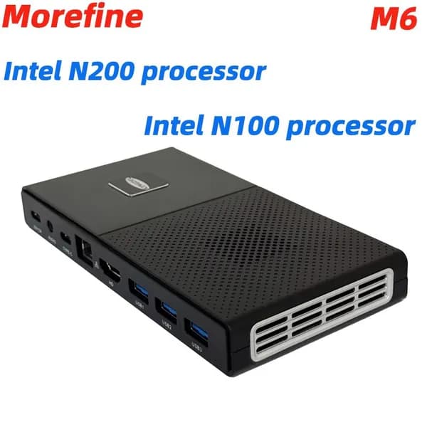 Мини-ПК (Intel Alder Lake N100, RAM 16 ГБ, Windows), черный