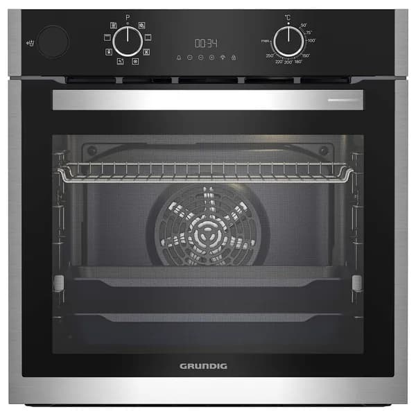 Духовой шкаф электрический Grundig GEBD19300B, черный/нержавеющая сталь