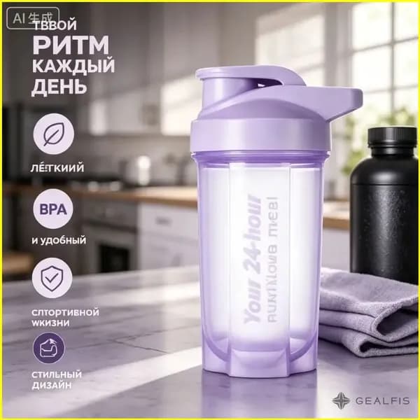 Шейкер спортивный, 500 мл