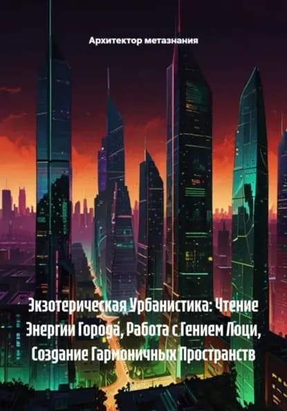 Экзотерическая Урбанистика: Чтение Энергии Города, Работа с Гением Лоци, Создание Гармоничных Пространств | Архитектор метазнания | Электронная книга
