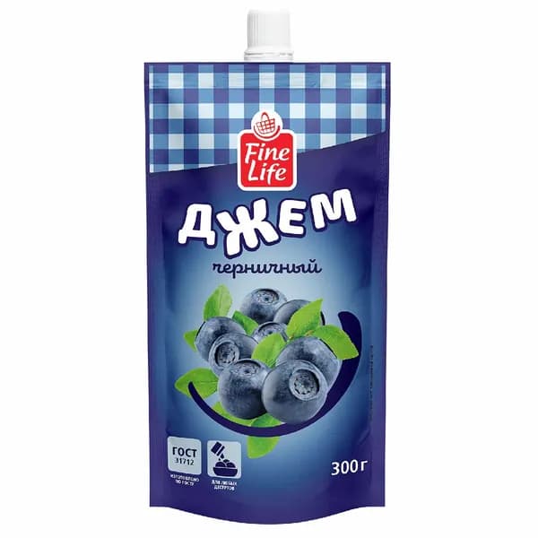 Fine Life Джем черничный, 300г