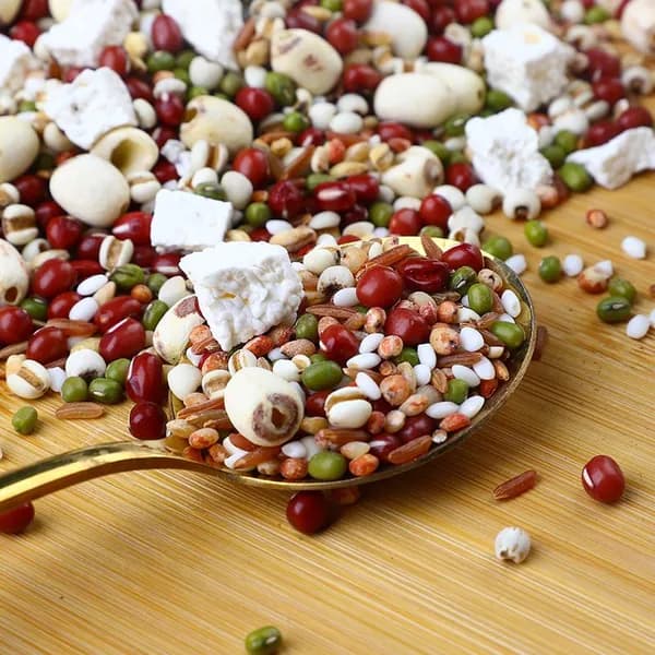 Смесь из пяти злаков для каш, красная фасоль, семена коикса, семена лотоса, диетическая каша для послеродового восстановления