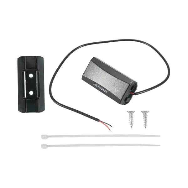 Цифровой мини вольтметр для мотоцикла 12-80V с LED дисплеем, защитой от обратного подключения, синий
