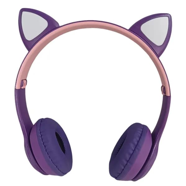 Беспроводные Bluetooth-наушники с кошачьими ушами и LED-подсветкой, стерео, 8 ч автономной работы, Bluetooth 5.0