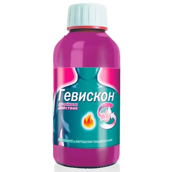 Гевискон Двойное Действие суспензия Мята 300 мл