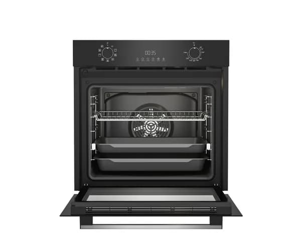 Духовой шкаф электрический Indesit IFE 4841 J BL, класс энергопотребления A, 72 л, гриль, конвекция, паровая очистка, утапливаемые переключатели, черный