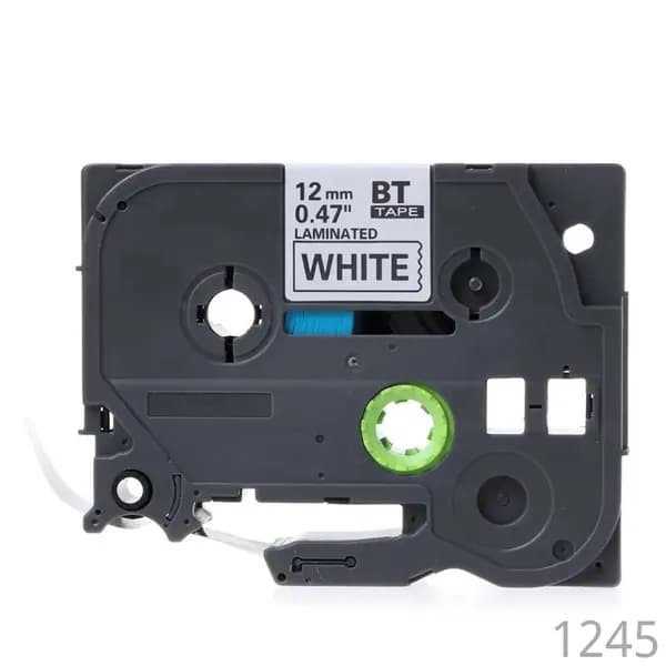 Лента для принтера Brother P-touch Tze-231 431 531 631 12мм, Черное на белом