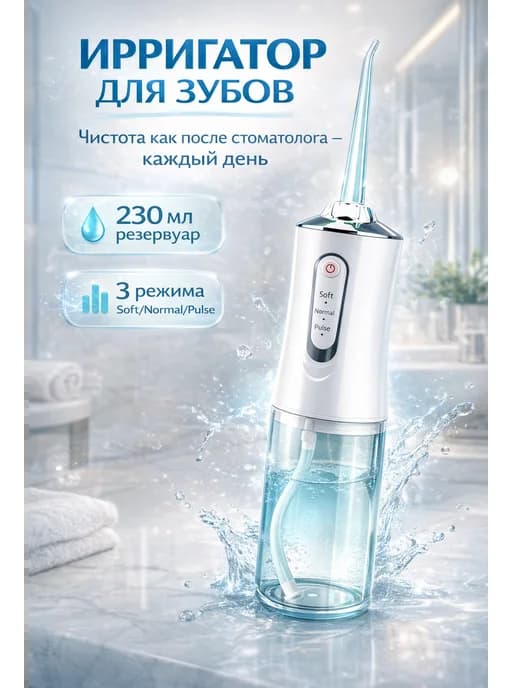 Ирригатор для зубов водный флоссер для полости рта