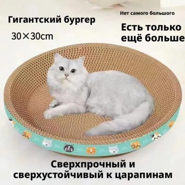Гофрированная бумага для творчества, круглая основа для кошек, 30x30 см
